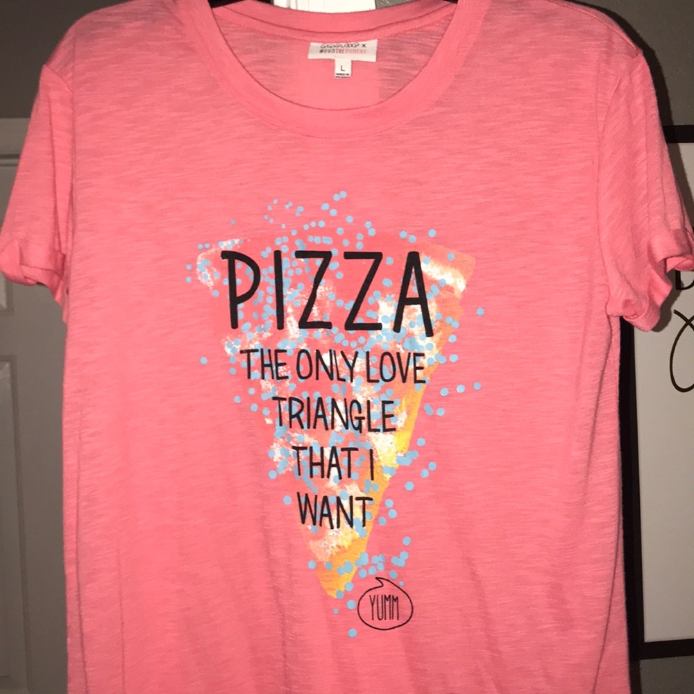 Pizza the only love triangle I want tee
